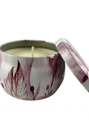 Elegant Decorative Pink Tin Aromatherapy SoyWax Candles