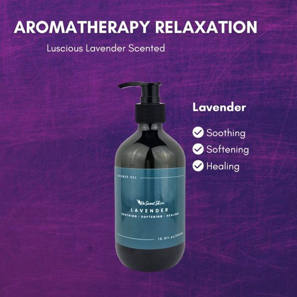 Lavender Soothing Healing Shower Gel 500ml with luscious lavender scented